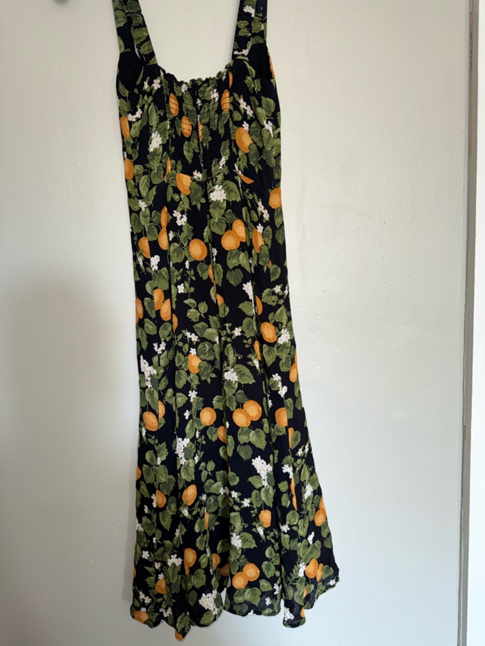 Reformation Dominique Midi Dress In Clementines Sz 4 - Picture 8 of 13